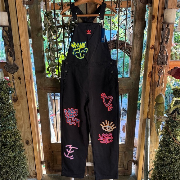 adidas Denim - Adidas Loveuni Overall’s Size M BNWT So Neat
